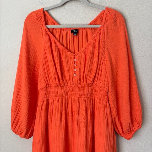 J. Crew V-Neck Midi Dress in Soft Gauze - Picture 3 of 11